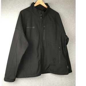 Free Country Water Resistant Full Zip Jacket Mens XXL Black Outerwear